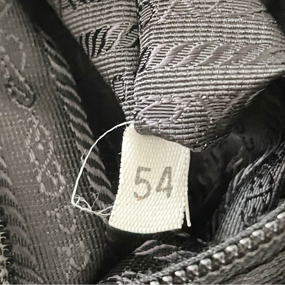 Prada brown nylon red logo small crossbody bag rare vintage - Picture 9 of 9